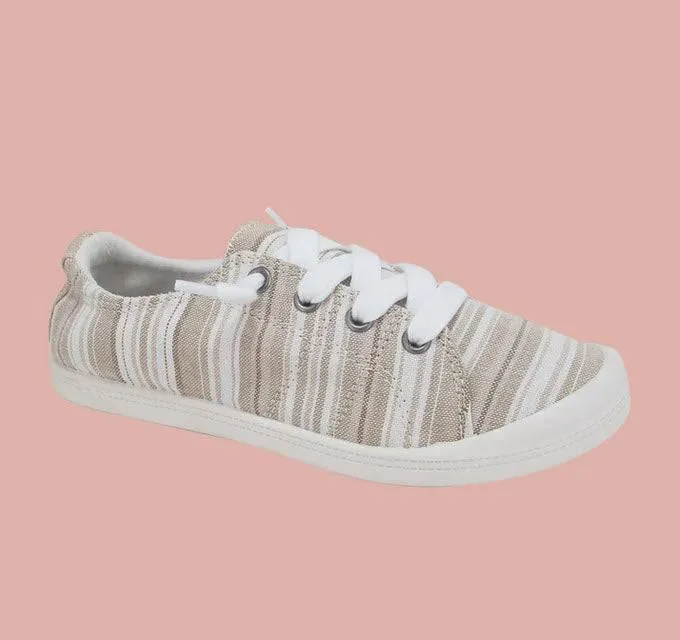 Dallas Tan Multi Strip Sneaker