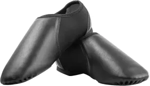 Dance Jazz Shoes,Round Toe Soft Leather Dance Slippers for Women/Men.