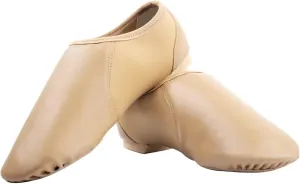Dance Jazz Shoes,Round Toe Soft Leather Dance Slippers for Women/Men.