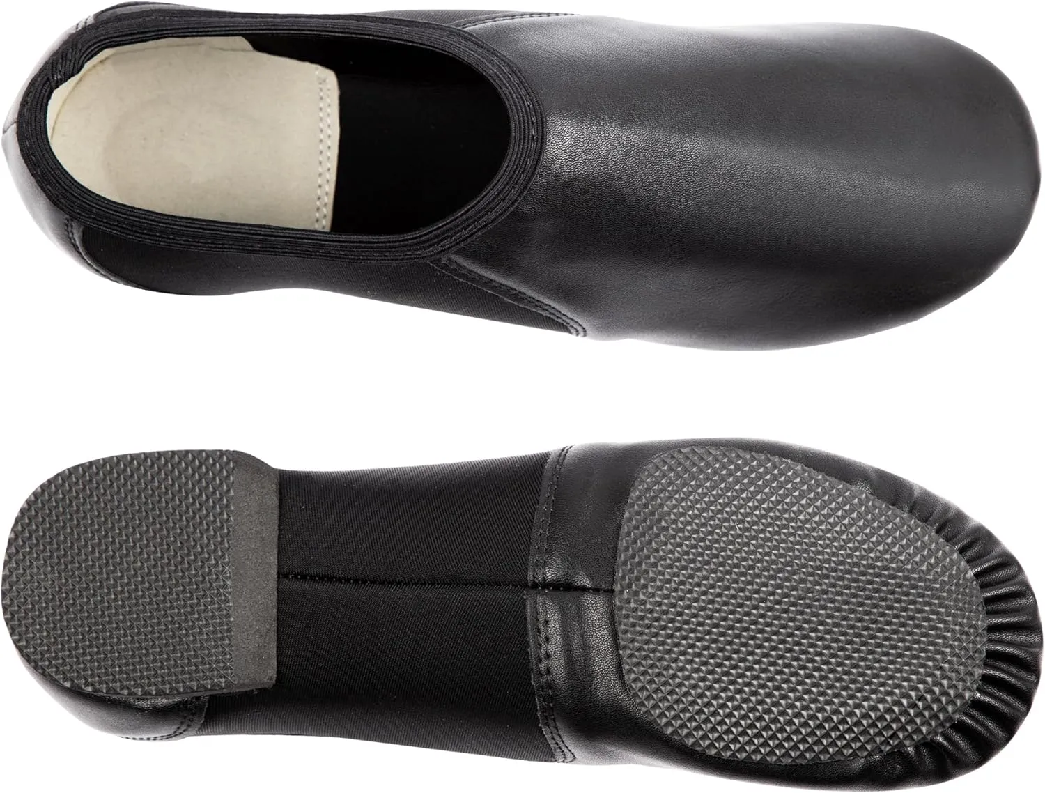 Dance Jazz Shoes,Round Toe Soft Leather Dance Slippers for Women/Men.