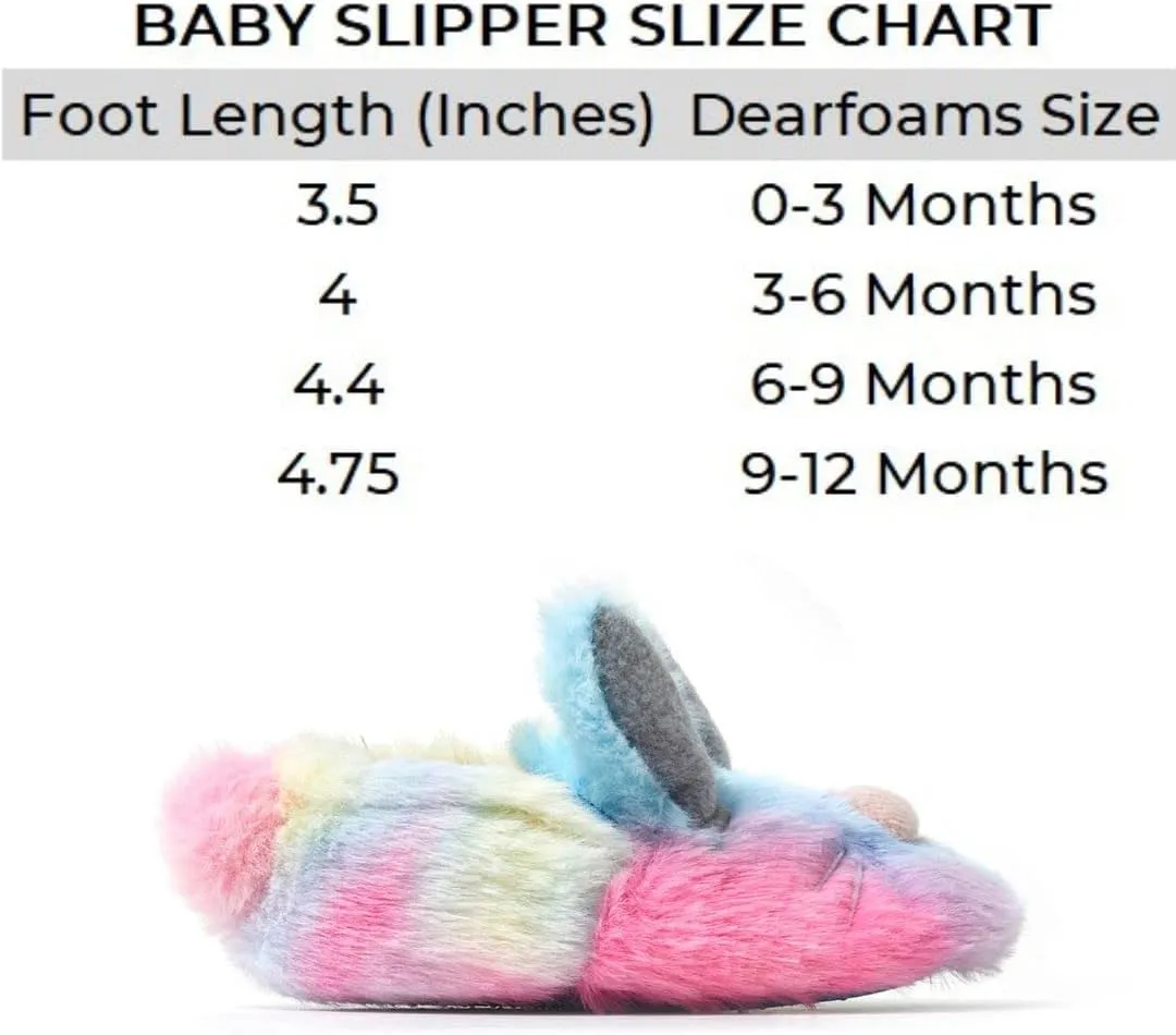 Dearfoams Easter Basket Stuffers Gifts for Kids Family Matching Fuzzy Bunny Slippers