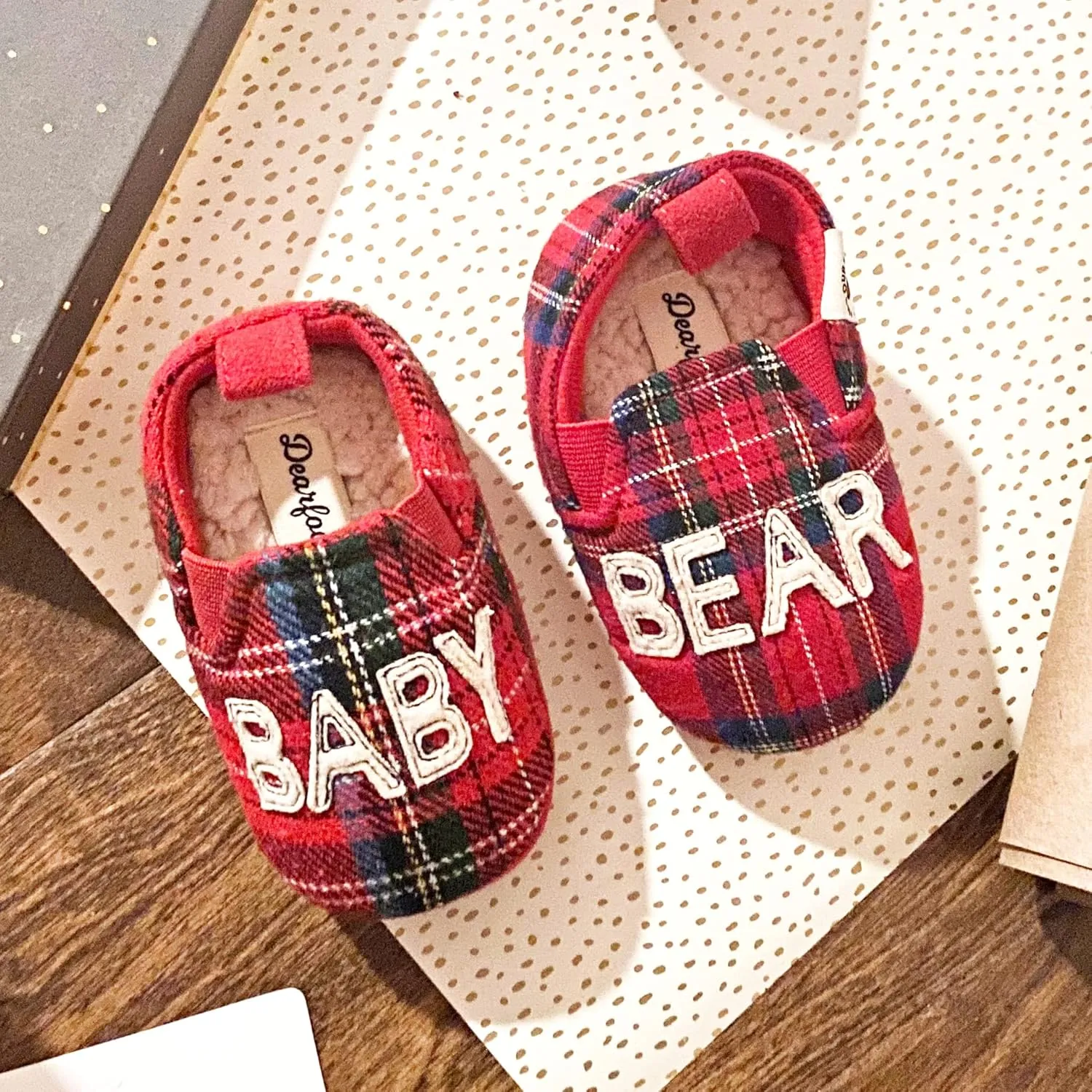 Dearfoams Easter Basket Stuffers Gifts for Kids Toddler Lil Bear and Baby Bear Slipper