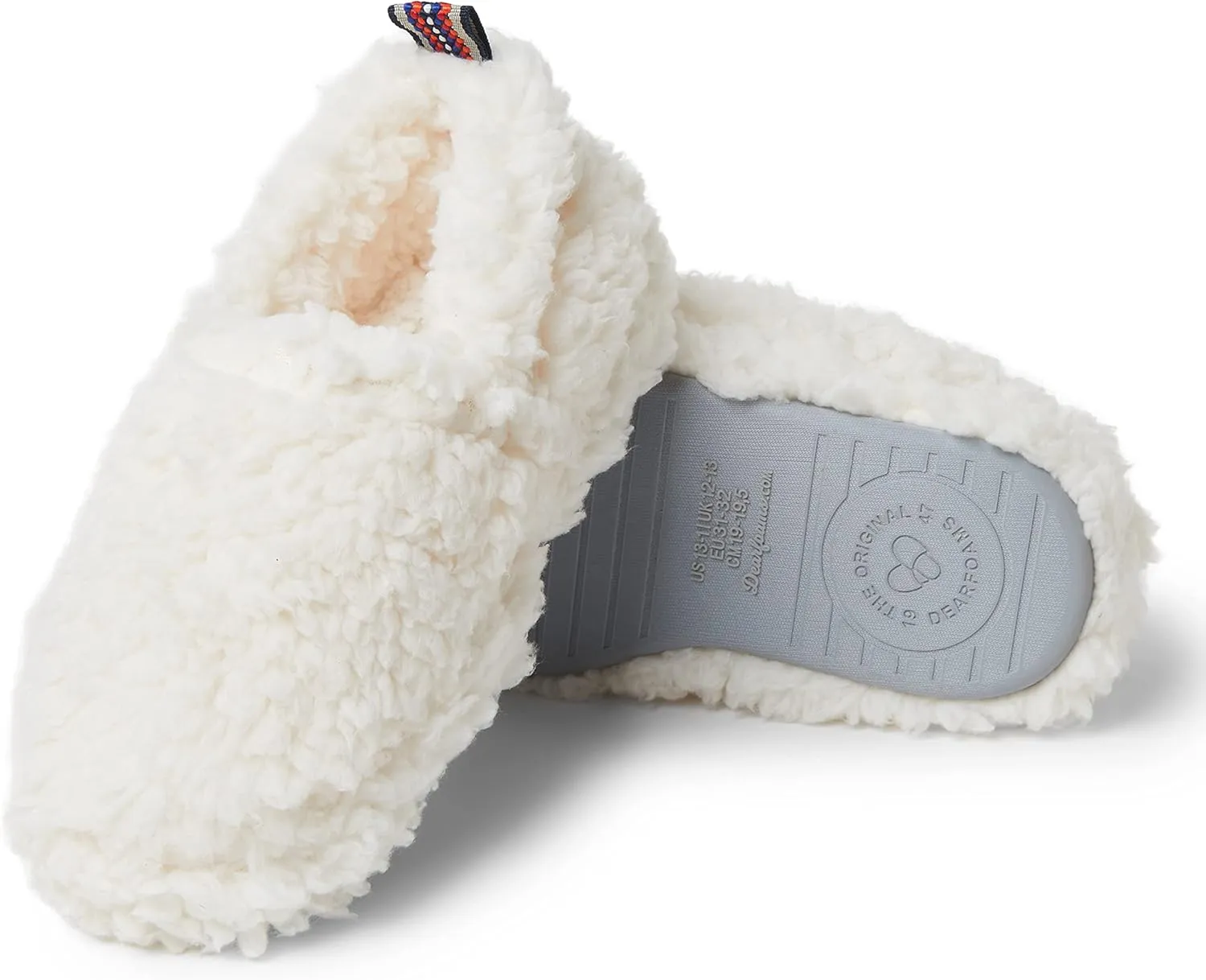 Dearfoams Kids' Washable Skye Pile Closed Back Slipper