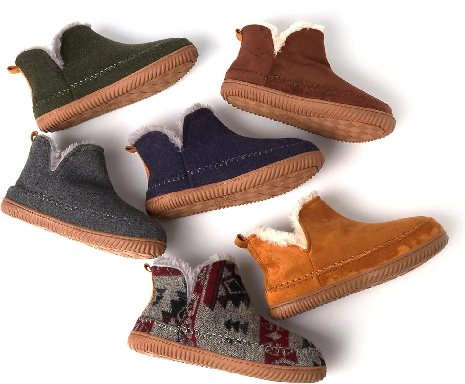 Dearfoams Men's Brixen Indoor/Outdoor Memory Foam Boot Alpine Camping Cozy Slipper House Shoe