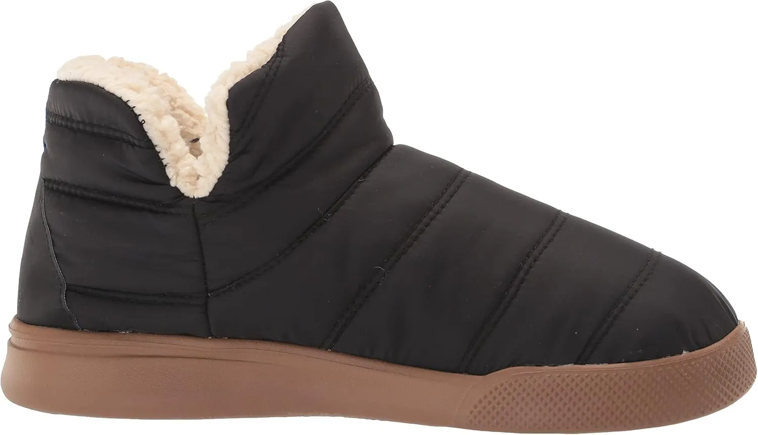 Dearfoams Men's Bryant Nylon Memory Foam Sport Lounge Bootie Slipper