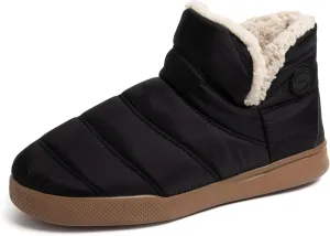 Dearfoams Men's Bryant Nylon Memory Foam Sport Lounge Bootie Slipper