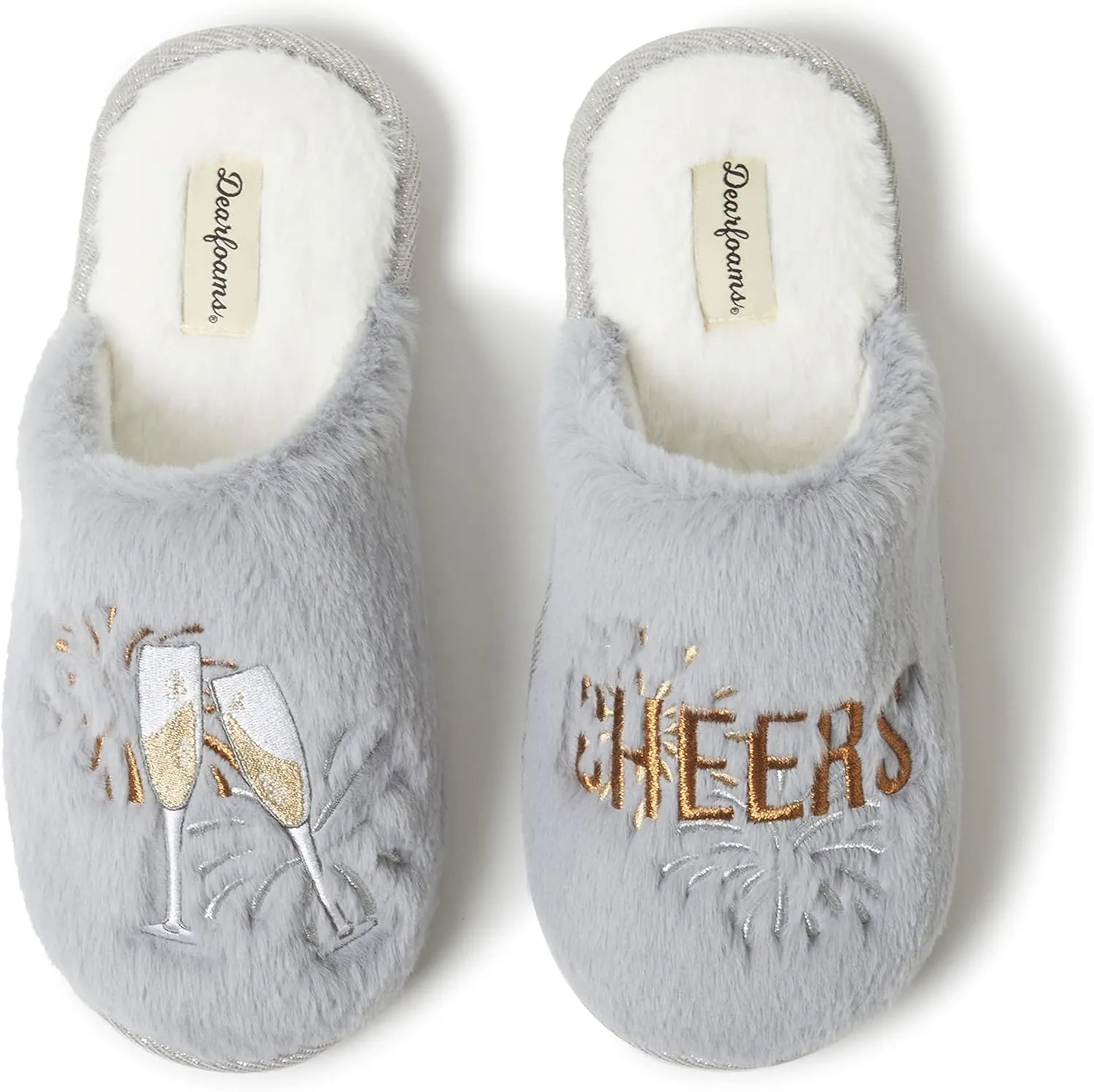 Dearfoams Women's Bridal Slide-On Slipper