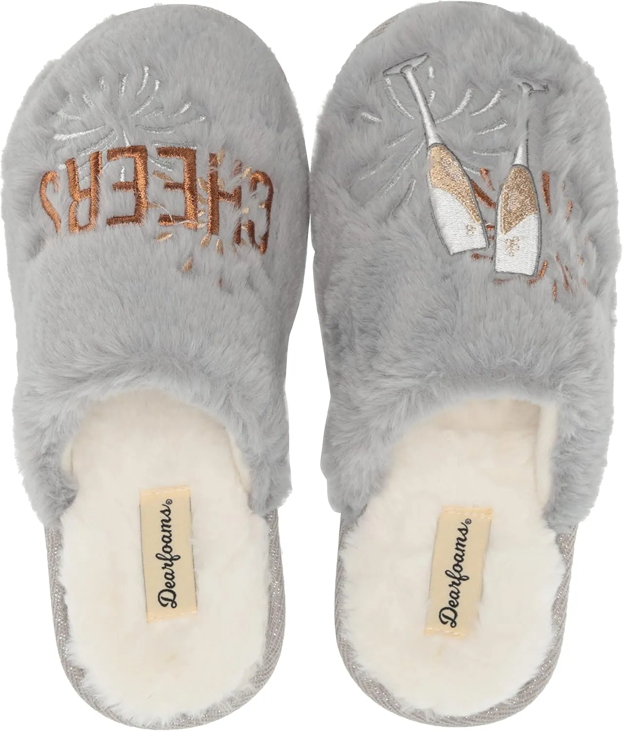 Dearfoams Women's Bridal Slide-On Slipper