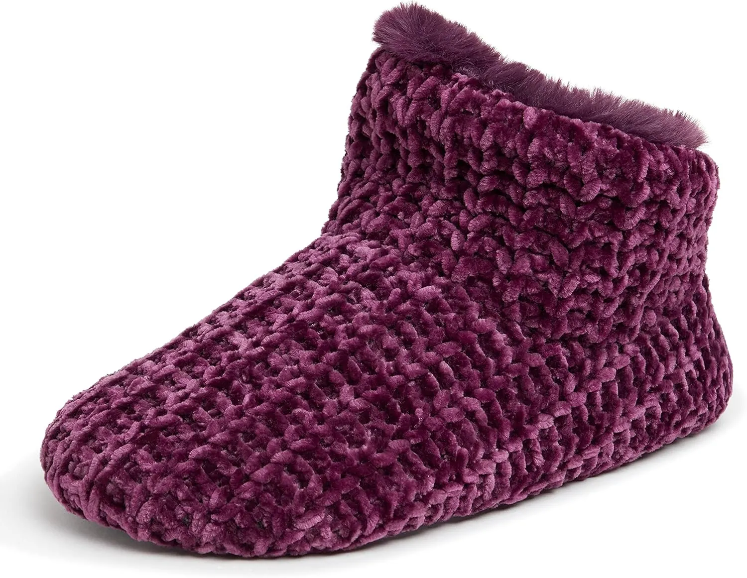 Dearfoams Women's Chenille Bootie Slipper