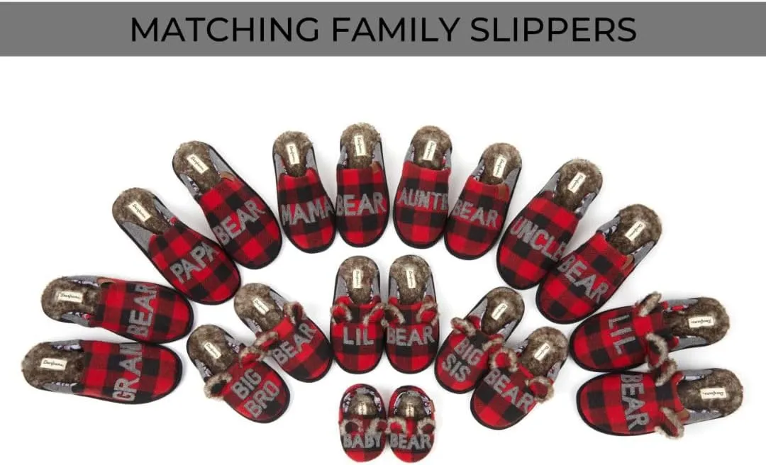 Dearfoams Women's Gifts for Mom Cute Cozy Mothers Day Mama Bear Slipper