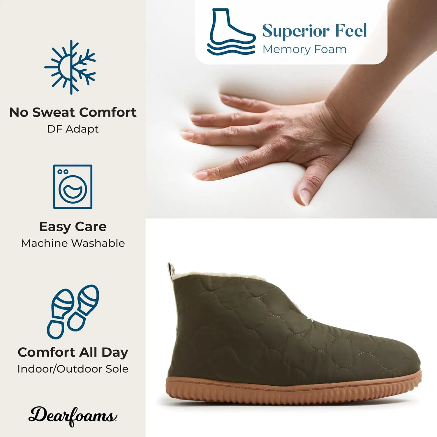 Dearfoams Women's Indoor/Outdoor Warm Up Bootie Slipper