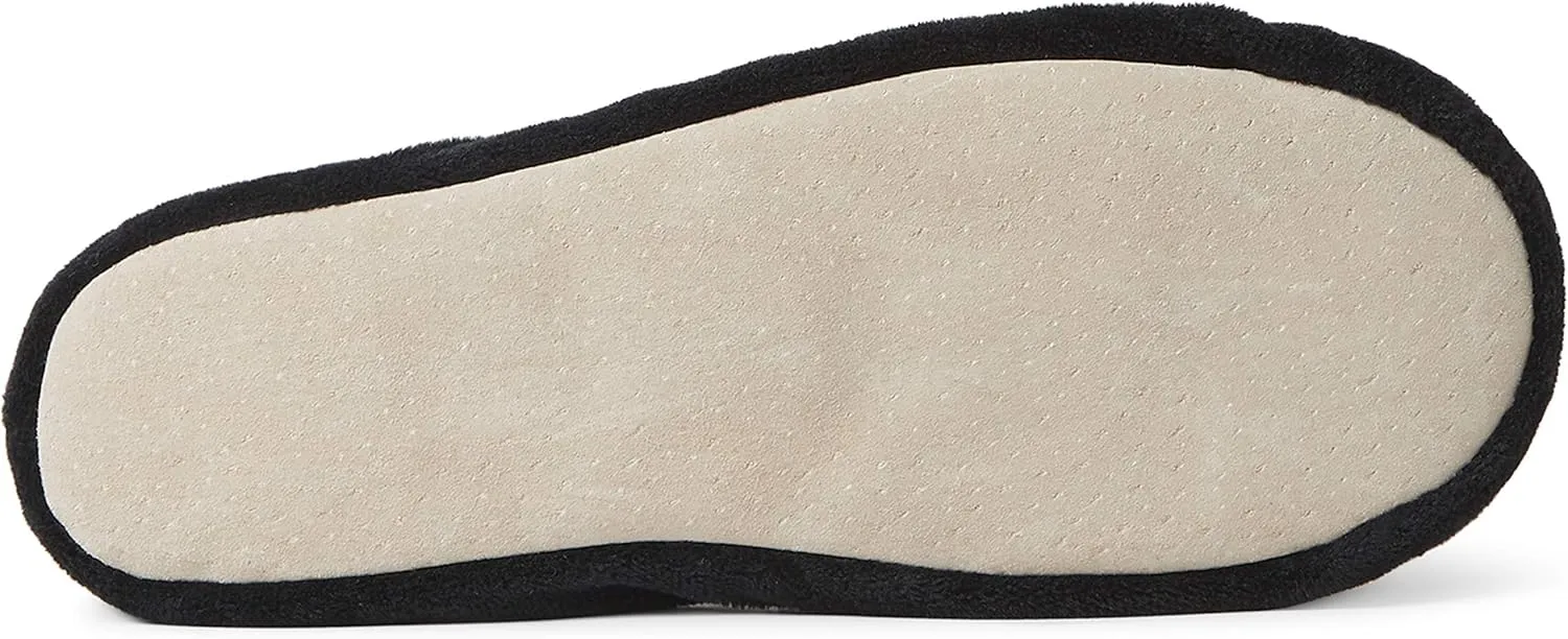 Dearfoams Women's Layla Ballerina with Suede Outsole Slipper
