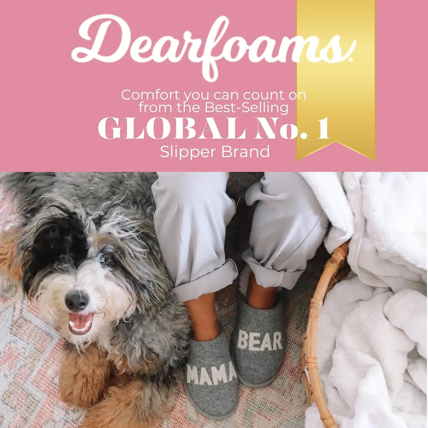 Dearfoams Women's Mama Bear Slipper