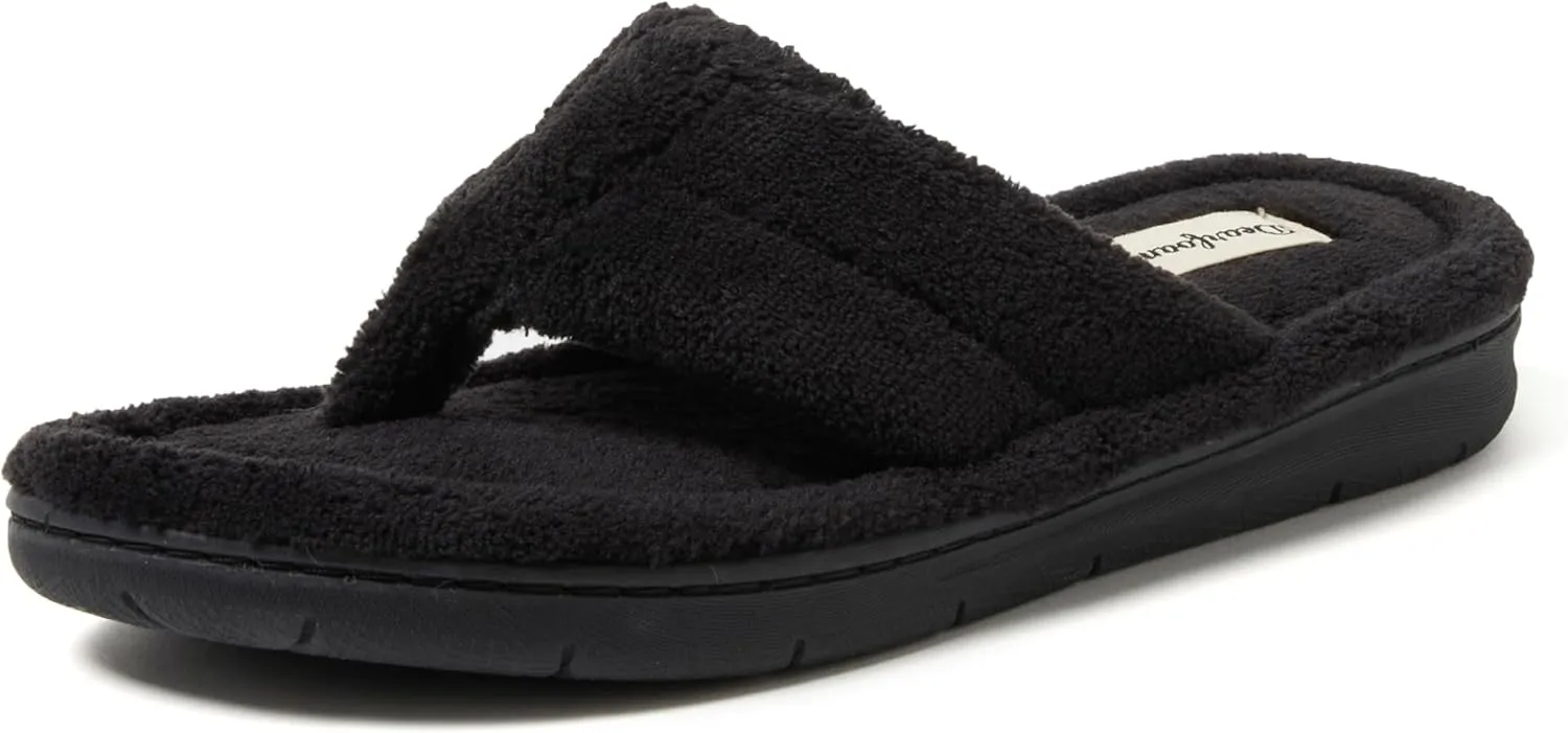 Dearfoams Women's Melanie Terry Thong Slipper