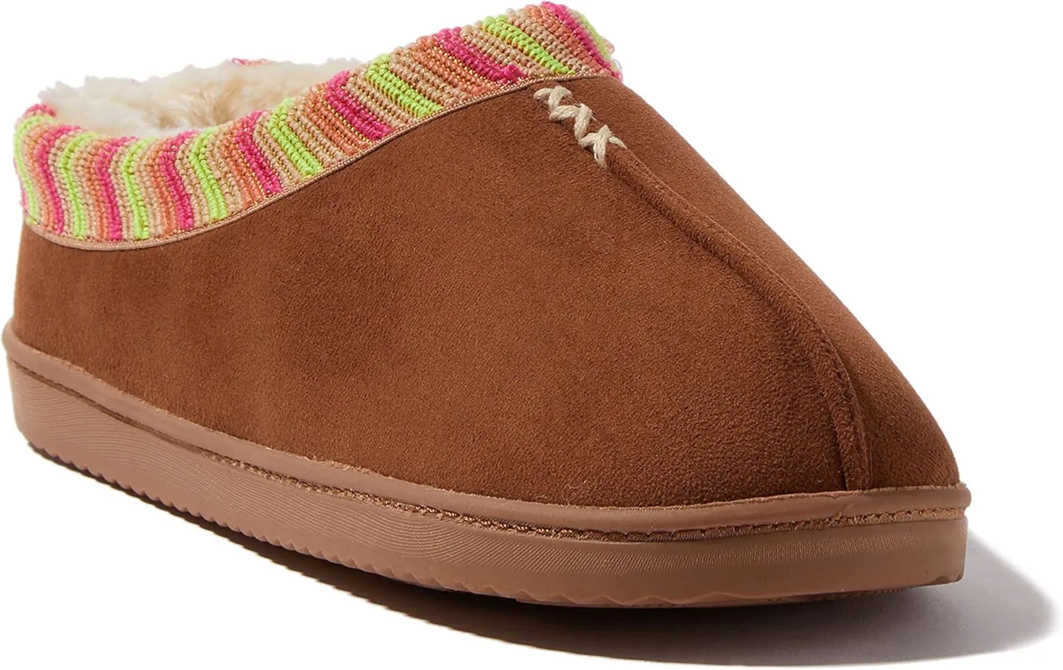 Dearfoams Women's Wren High Vamp Clog Indoor/Outdoor Memory Foam Slipper