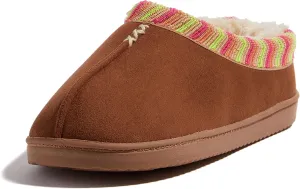 Dearfoams Women's Wren High Vamp Clog Indoor/Outdoor Memory Foam Slipper