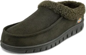 Dickies Men's Perforated Closed Back Memory Foam Slippers - Indoor/Outdoor Sole, Machine Washable