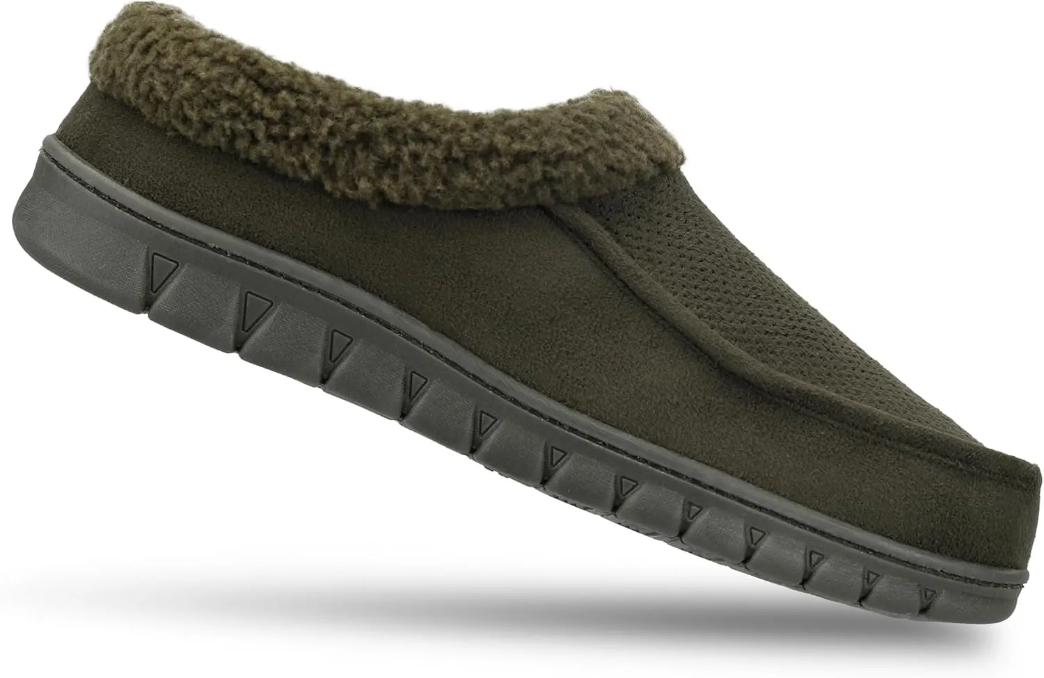 Dickies Men's Perforated Closed Back Memory Foam Slippers - Indoor/Outdoor Sole, Machine Washable