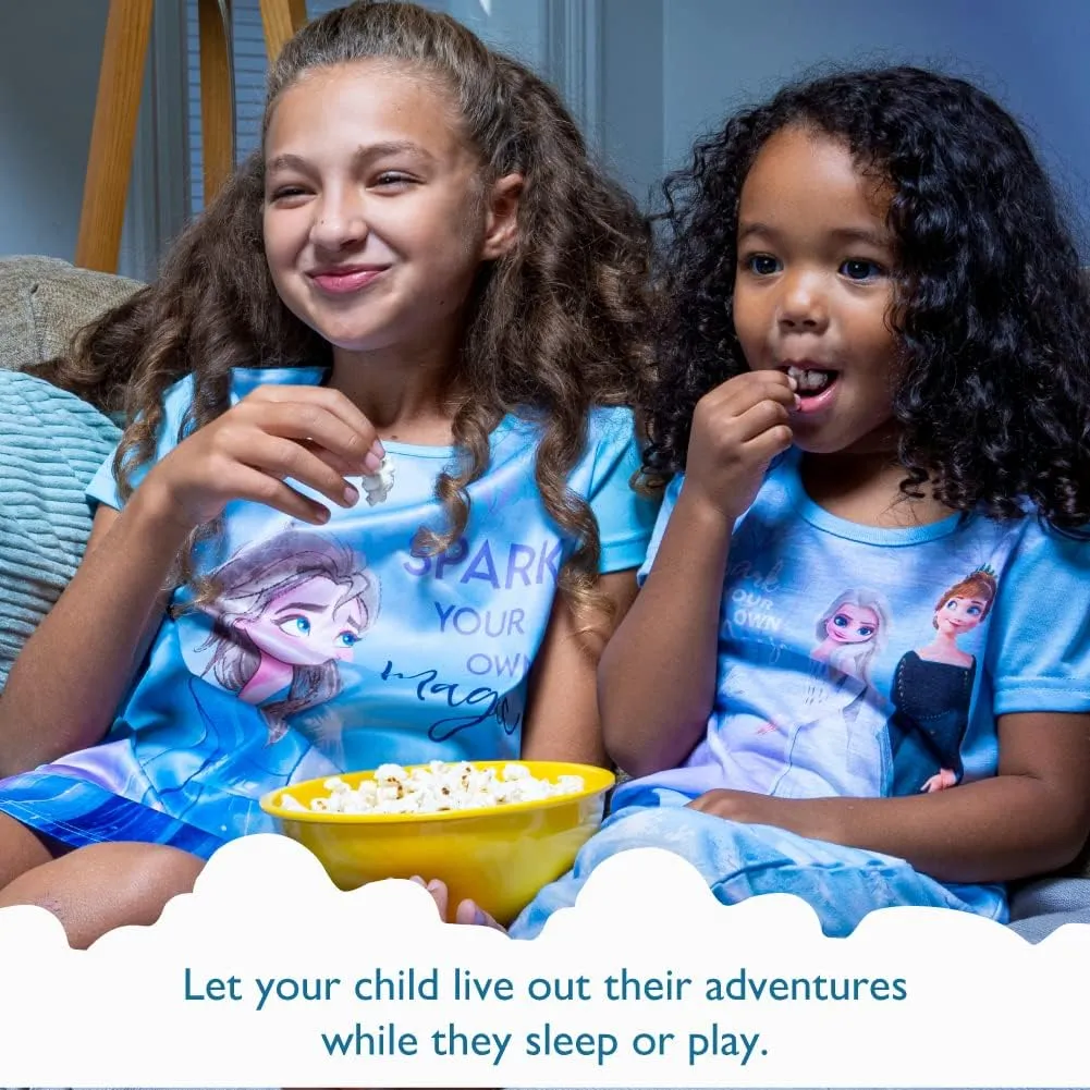 Disney Girls' 3-Pack Nightgowns, Soft & Cute Pajamas for Kids