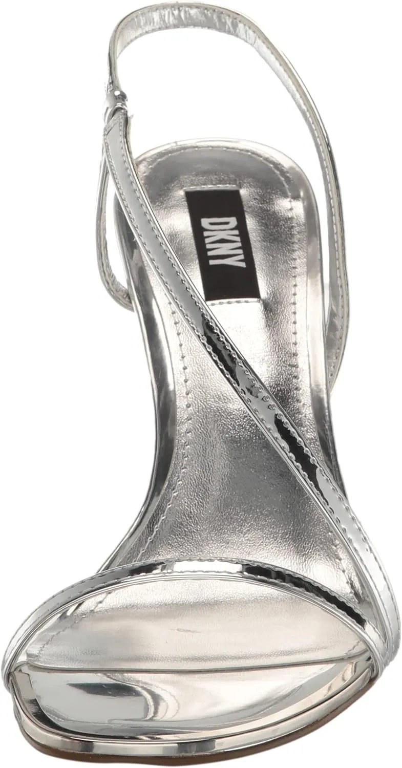 DKNY Women's Open Toe Diaganol Strap Heel Heeled Sandal