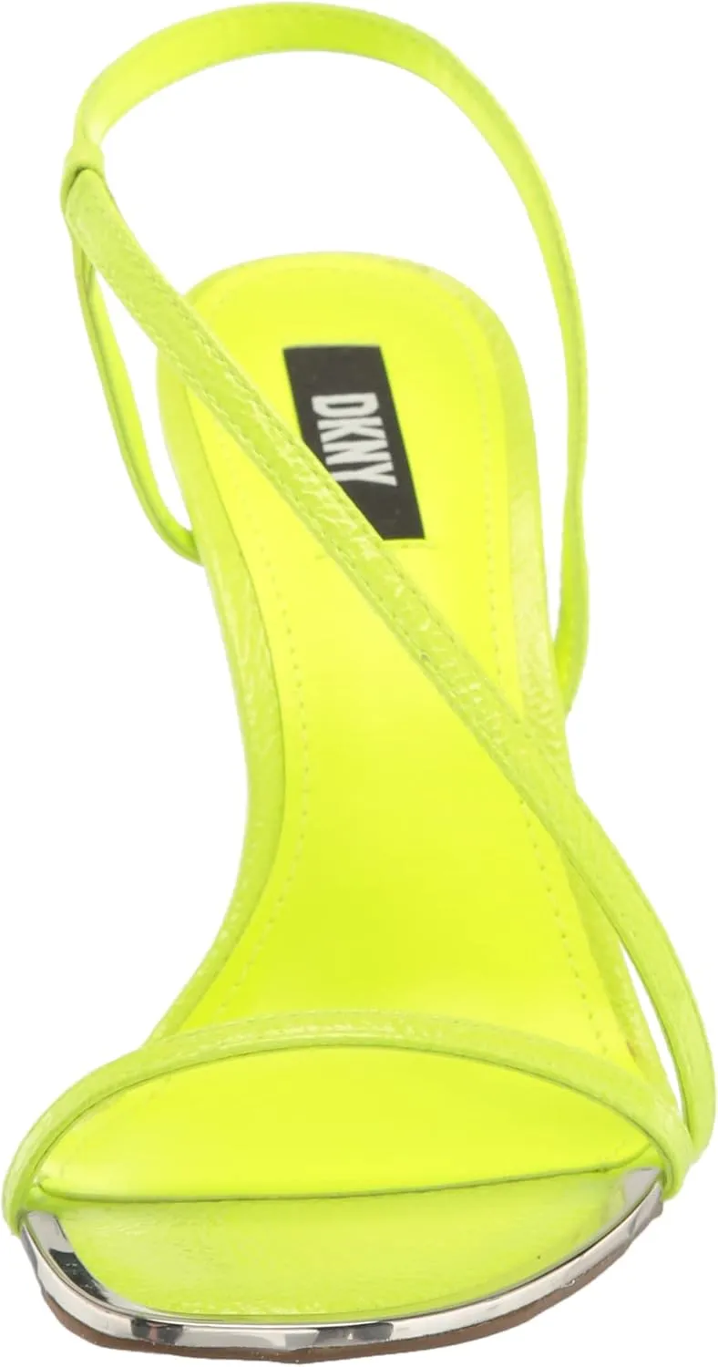 DKNY Women's Open Toe Diaganol Strap Heel Heeled Sandal
