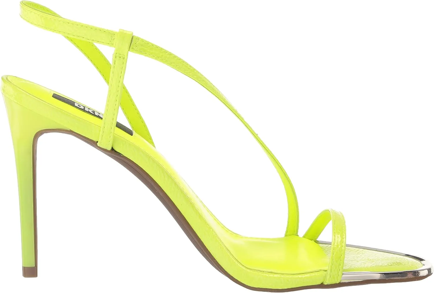 DKNY Women's Open Toe Diaganol Strap Heel Heeled Sandal