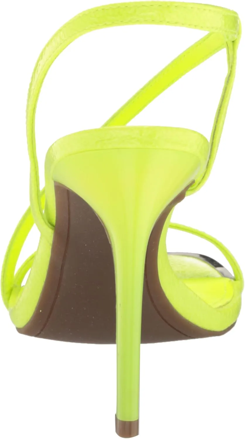 DKNY Women's Open Toe Diaganol Strap Heel Heeled Sandal
