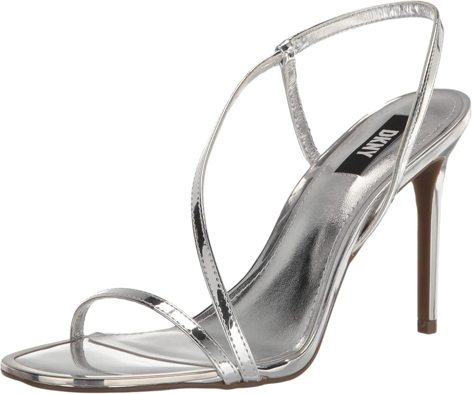DKNY Women's Open Toe Diaganol Strap Heel Heeled Sandal