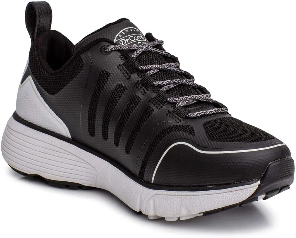 Dr. Comfort Women's Grace Athletic Walking Shoe, Grey, Mesh & Synthetic, Gel Insole, Moderate Cushioning