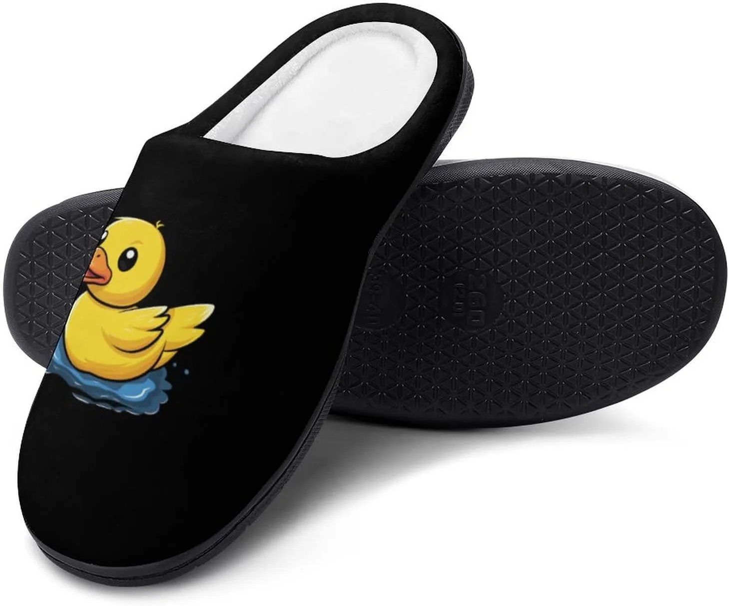 Duck Men's Cotton Slippers Casual House Shoes Anti-Slip Soft Shoes for Indoor And Outdoor