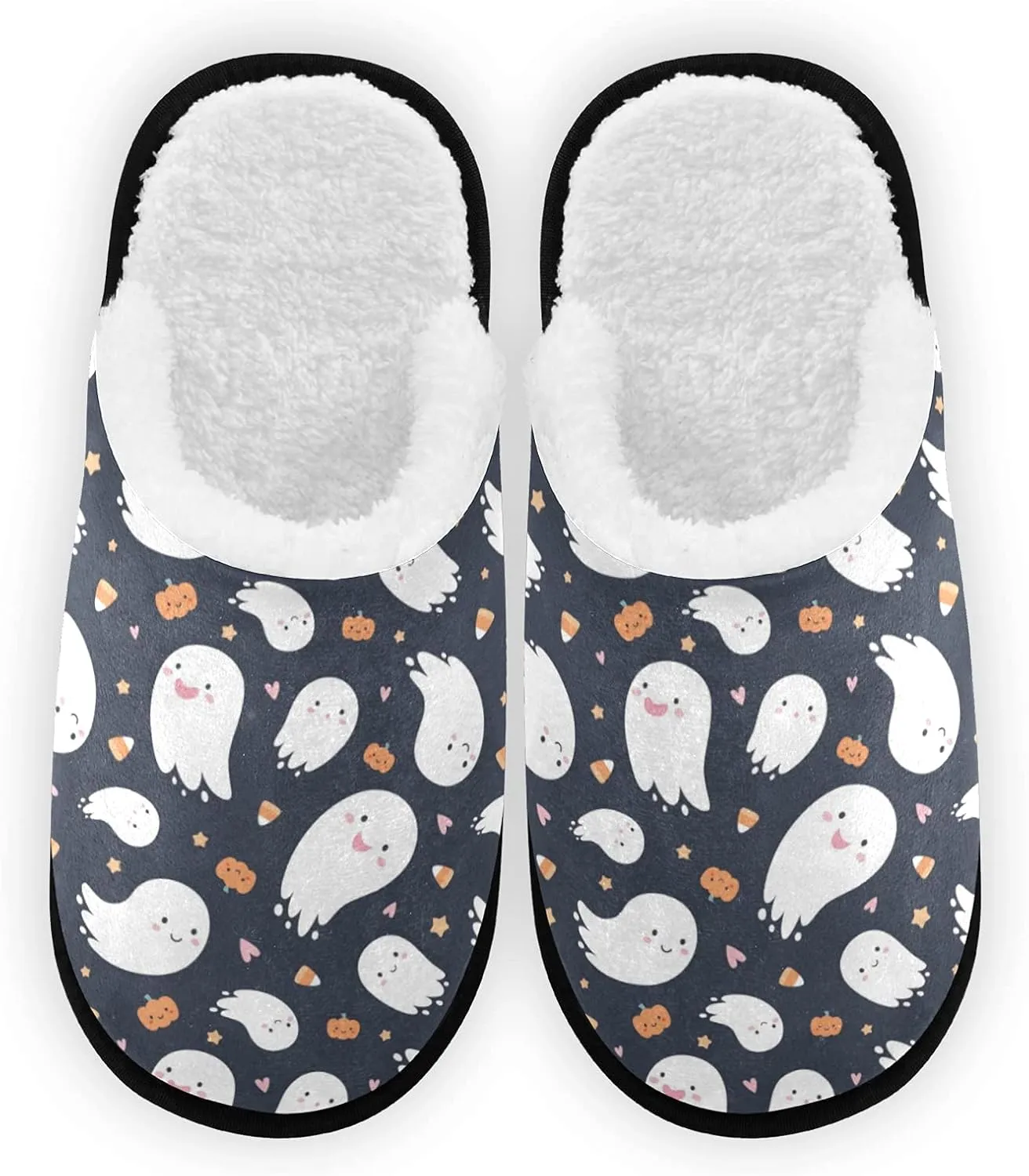 Dussdil Women's Men's Winter Spa Slippers Home House Slippers Shoes Memory Foam Closed Toe Slipper Non Slip for Women Men Hotel Bedroom Travel Shoes