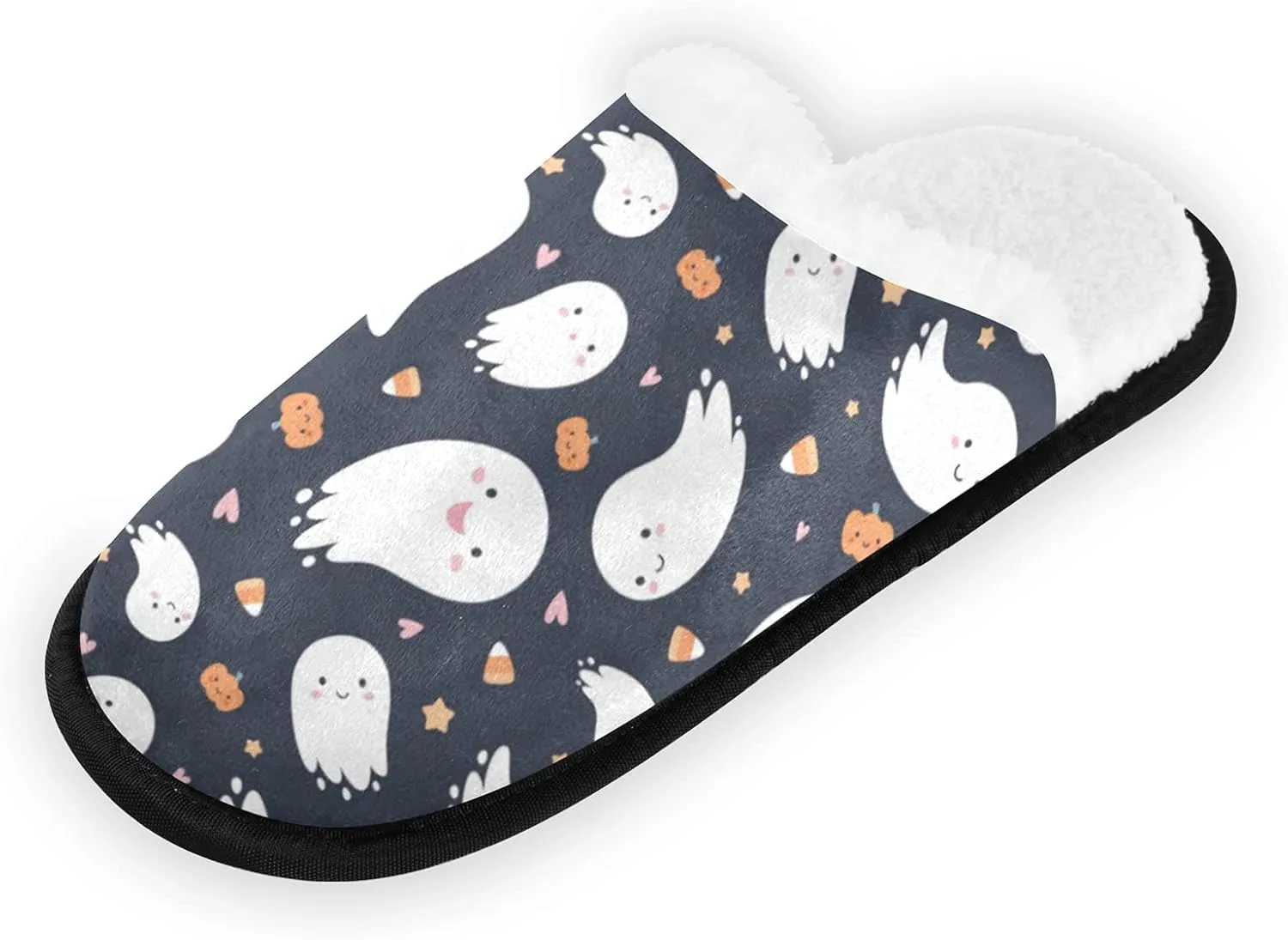 Dussdil Women's Men's Winter Spa Slippers Home House Slippers Shoes Memory Foam Closed Toe Slipper Non Slip for Women Men Hotel Bedroom Travel Shoes