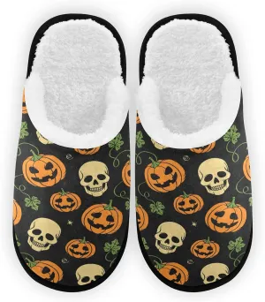Dussdil Women's Men's Winter Spa Slippers Home House Slippers Shoes Memory Foam Closed Toe Slipper Non Slip for Women Men Hotel Bedroom Travel Shoes