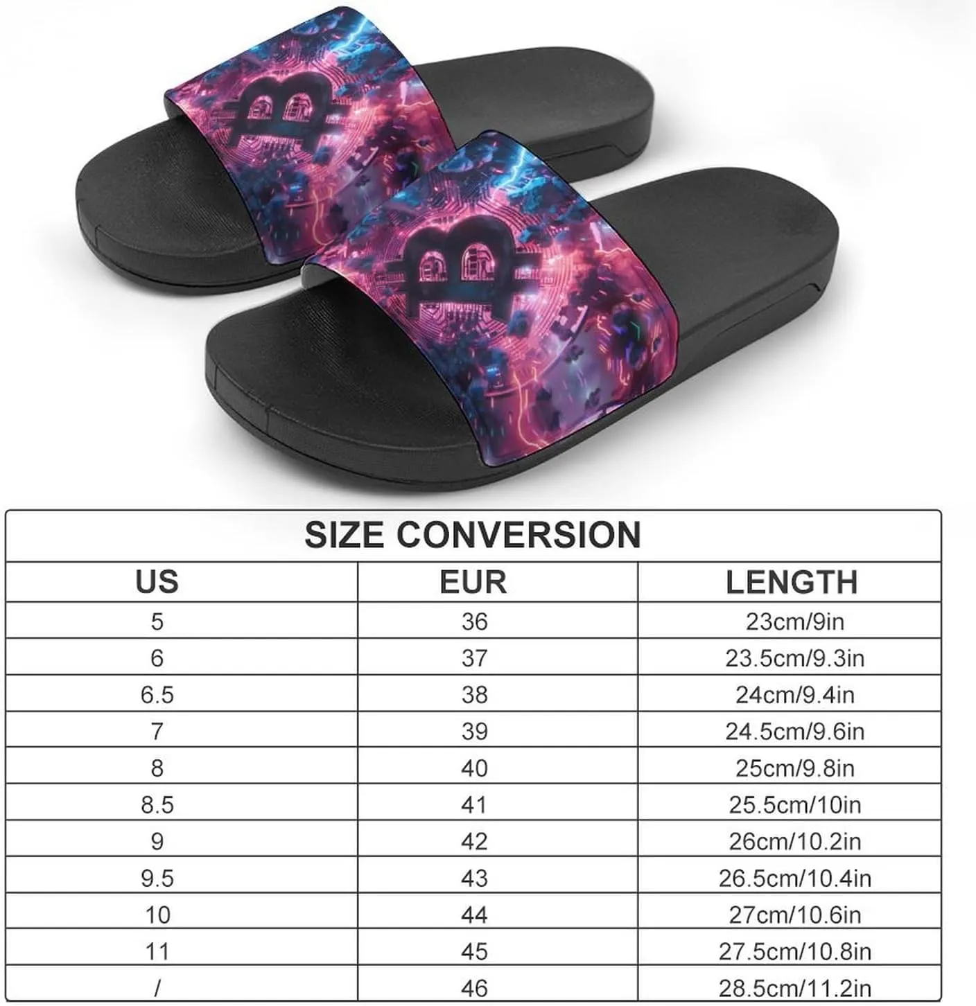 Electric Bitcoin PVC Home Slippers Non-Slip Shower Shoes Casual Bathroom Slippers for Women Men