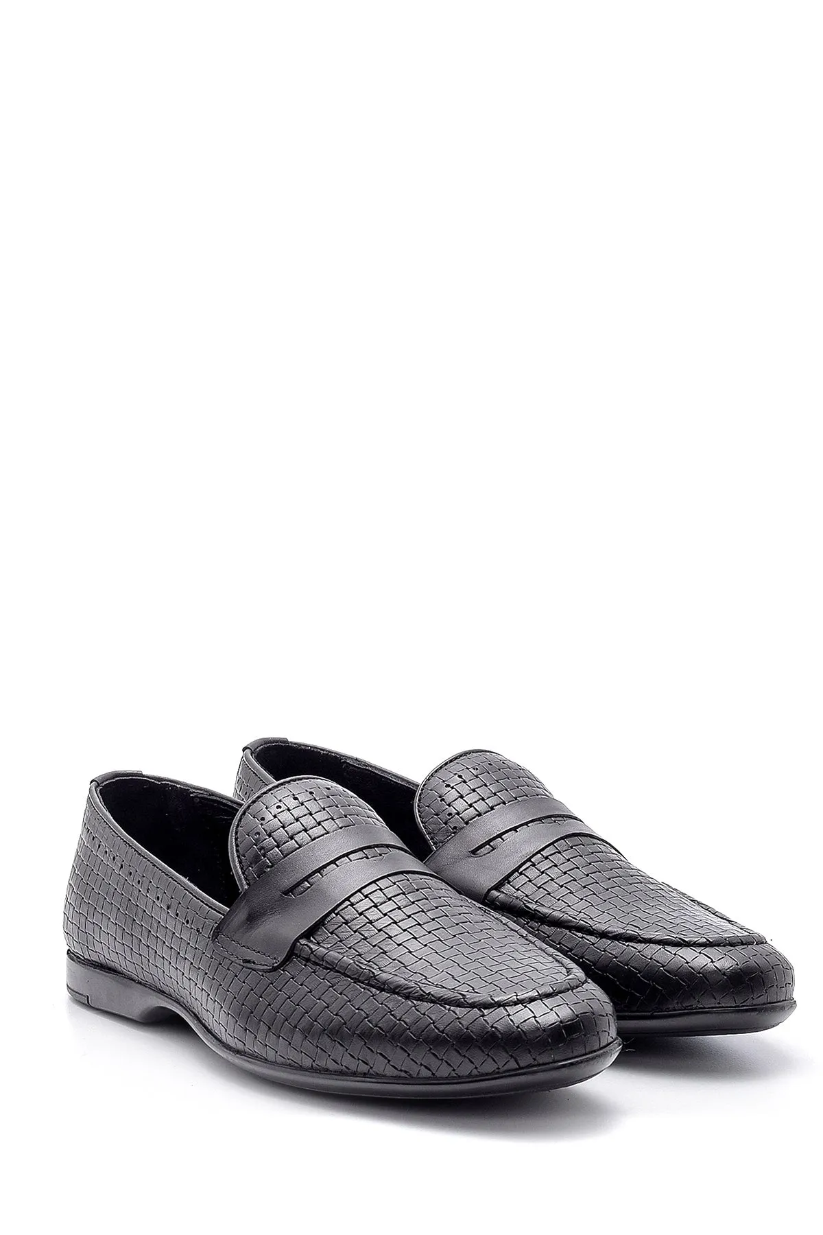 Erkek Deri Baskılı Loafer