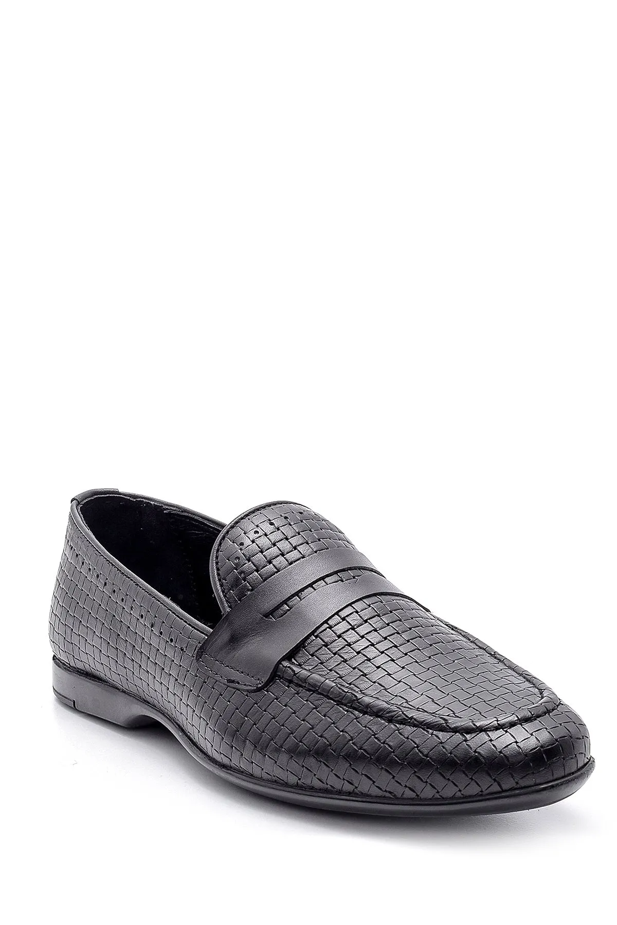 Erkek Deri Baskılı Loafer