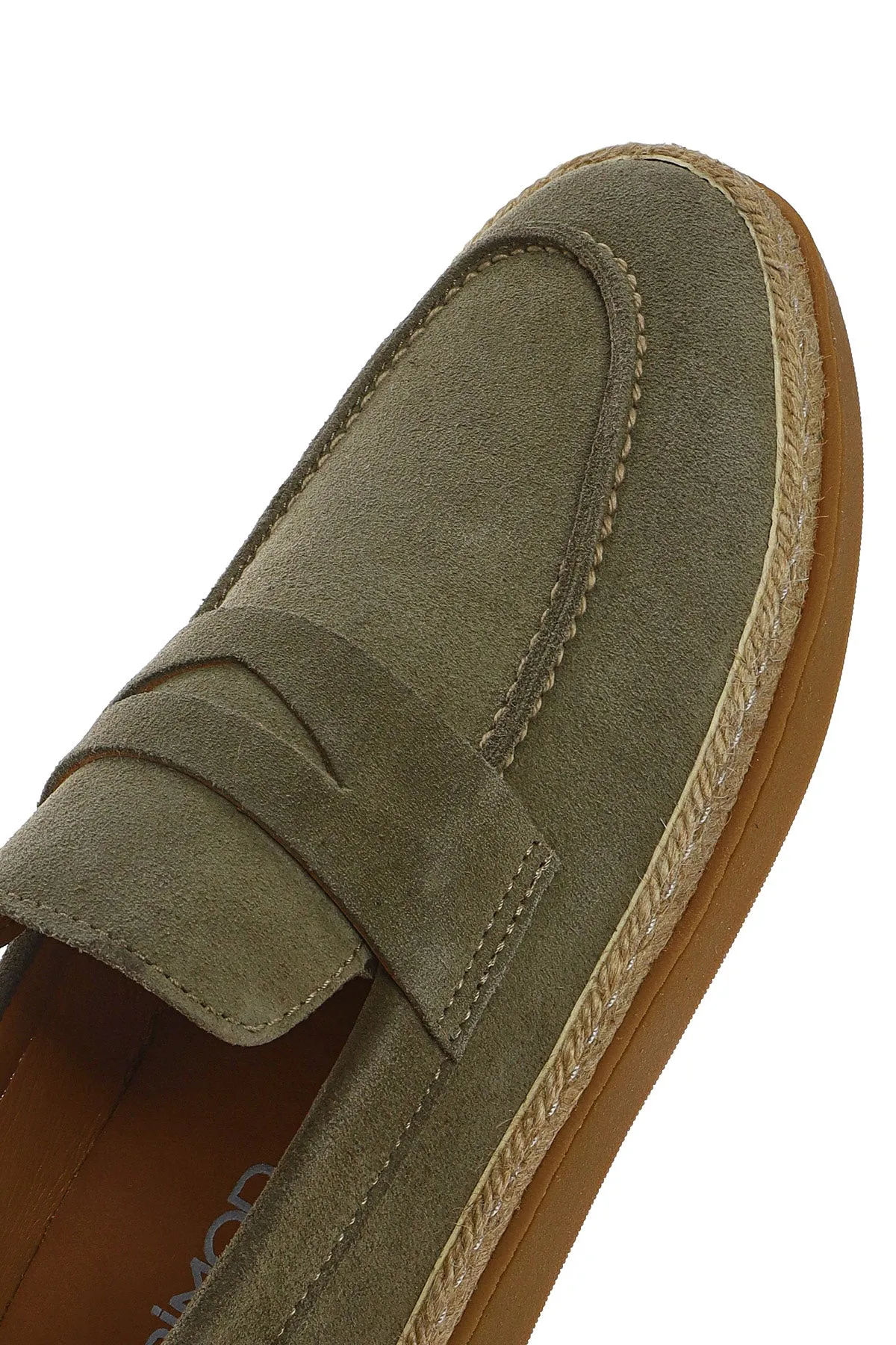 Erkek Yeşil Süet Deri Loafer