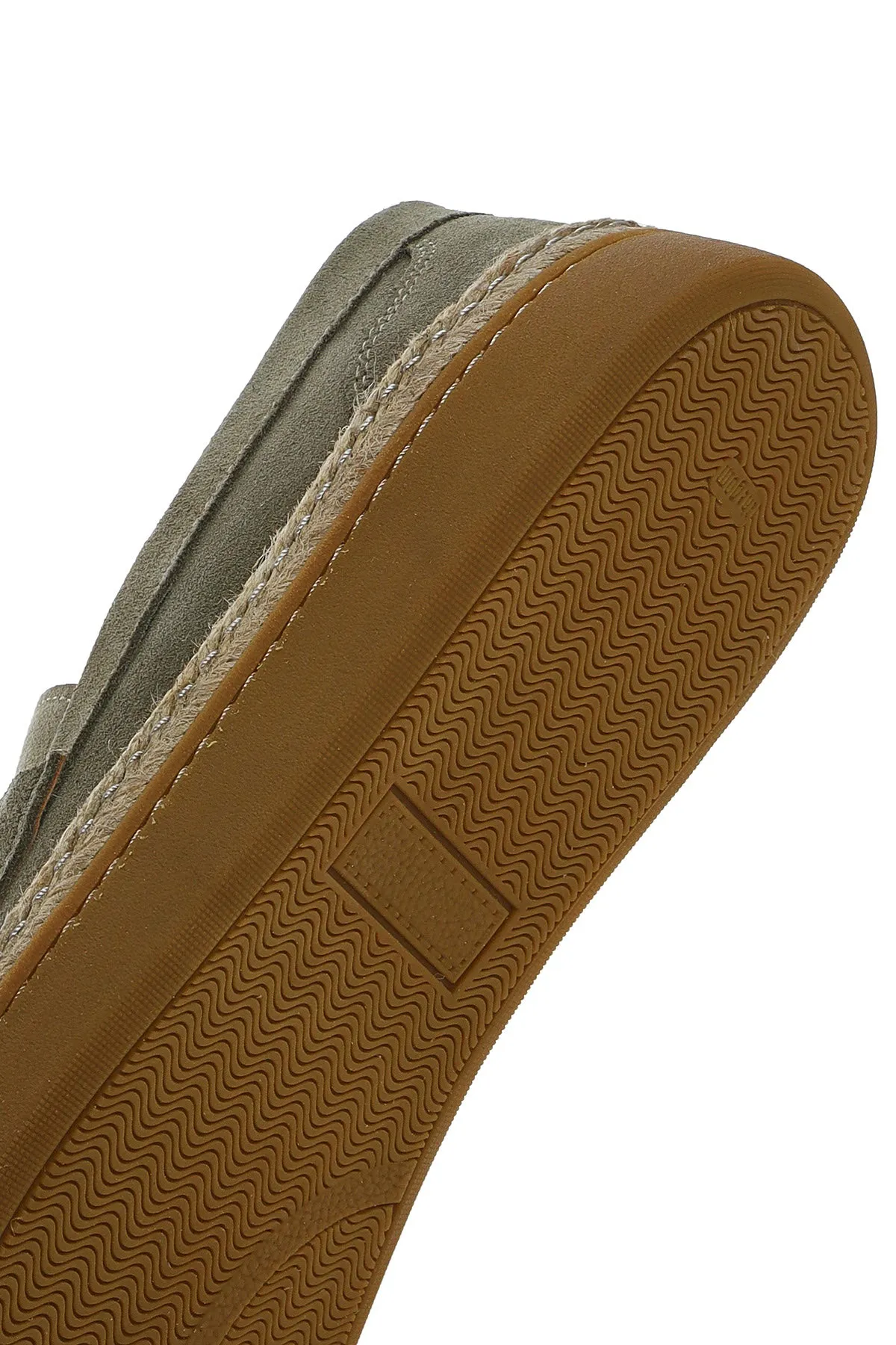 Erkek Yeşil Süet Deri Loafer
