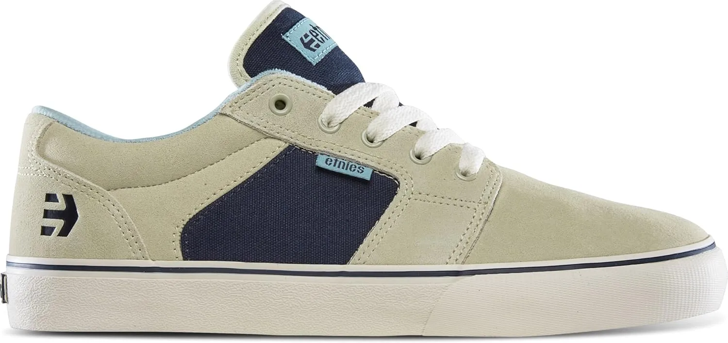 Etnies Men's Barge LS Low Top Skate Shoe, Tan/Navy, 12