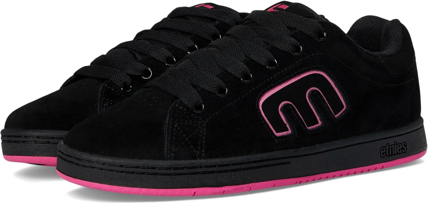 Etnies Women's Callicut Skate Shoe, Black/Pink, 10