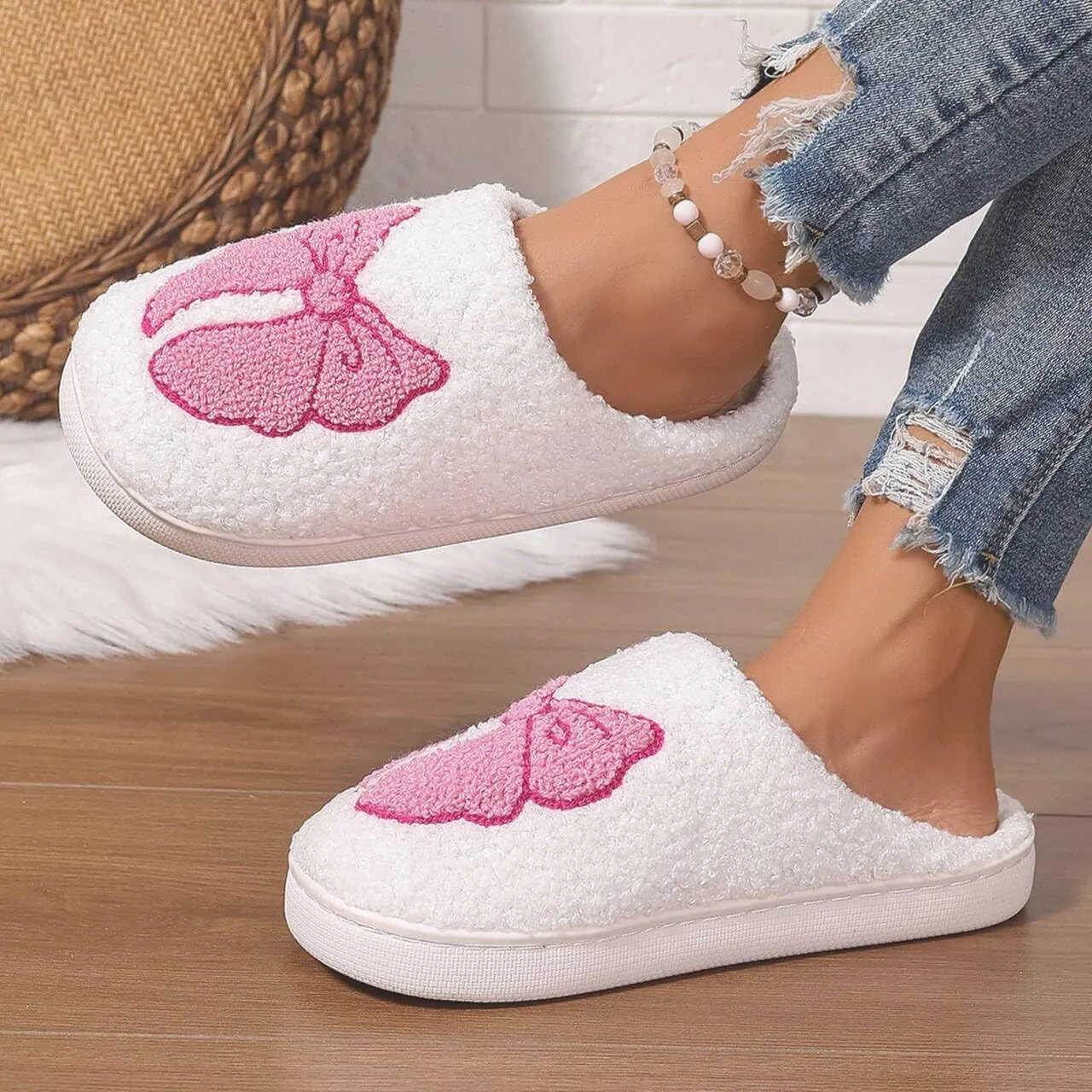 Evil Eyes Slippers For Women Strawberry Slippers Memory Foam Cowboy Cowgirl Hat And Boot Slippers Slip On House Shoes