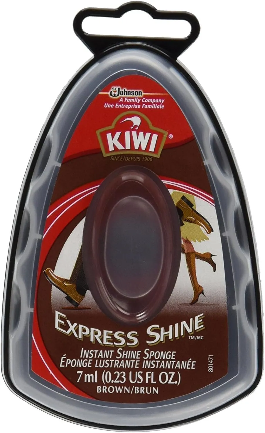 Express Shine, Instant Shine Sponge, Brown, 0.23 Fl Oz (Pack of 3)