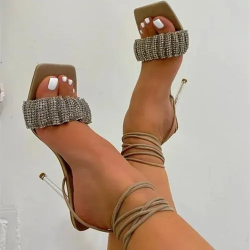 Fashion Women Sandals Open Toe Party Pumps Thin High Heels