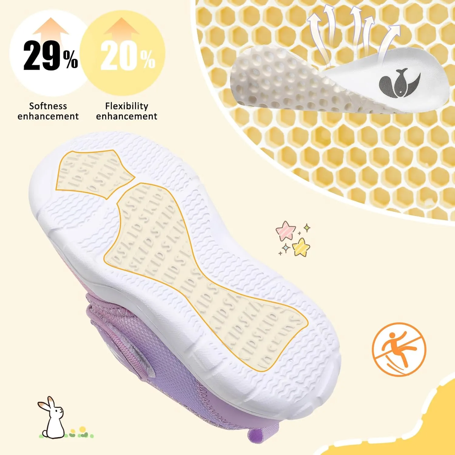 FEETCITY Toddler Shoes Boys Girls Toddler Slip On Sneakers Kids Tennis Shoes Sports Shoe Walking Shoe