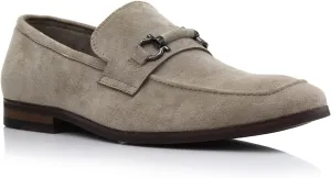Ferro Aldo Demitri MFA19683 Classic Moc-Toe Penny Loafers with Decorative Buckle