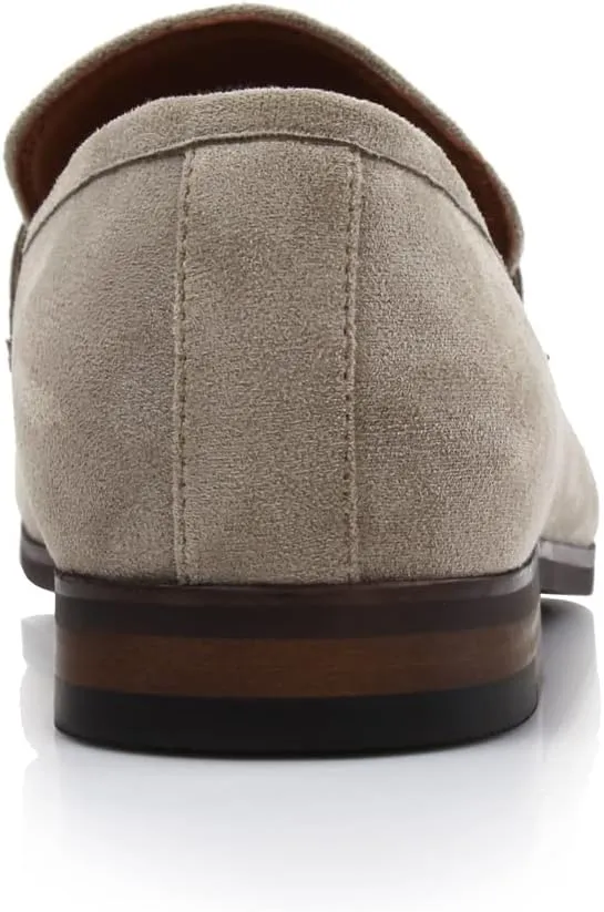 Ferro Aldo Demitri MFA19683 Classic Moc-Toe Penny Loafers with Decorative Buckle