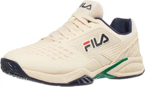 Fila Axilus 2 Energized Mens Tennis Shoe Ecru/Navy/Ultramarine Green (US Footwear Size System, Adult, Men, Numeric, Medium, 12)