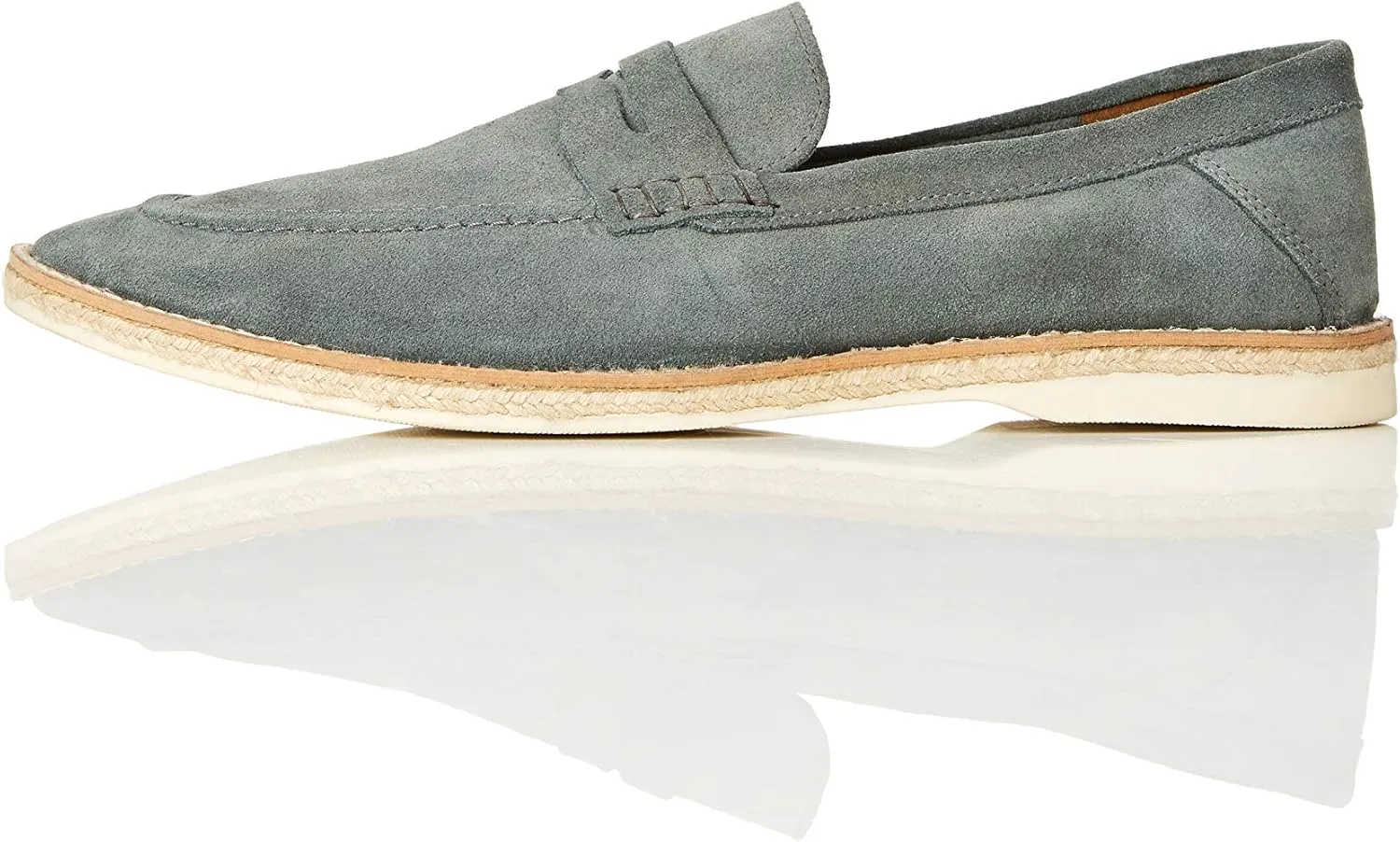 FIND Men's Jute Sole Soft Leather Shoe, Blue, 10 Regular UK (11 US)