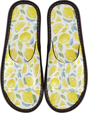 Fisyme Slippers for Women Men Slip-On Open Toe Indoor Outdoor House Shoes Home Slipper
