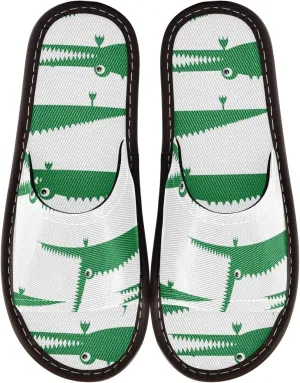 Fisyme Slippers for Women Men Slip-On Open Toe Indoor Outdoor House Shoes Home Slipper